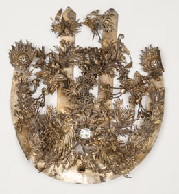 Antique Miao Gilded Silver Headdress, China