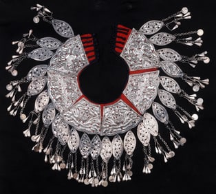 Antique Yi Silver Collar, China