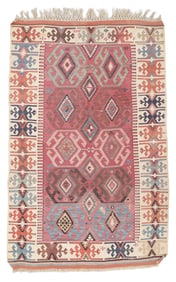 Reyhanli Kilim, Turkey, Ca. 1875, 3'4'' x 5'2''