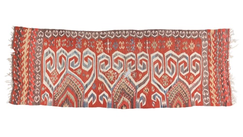 Central Anatolian Kilim Panel, Turkey, Mid 19th C., 3'4'' x 9'1''
