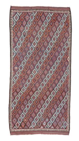 Varamin Kilim, Persia, Late 19th C., 5'10'' x 12'0''