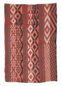 Uzbek Ghajari Kilim, Central Asia, Ca. 1900, 3'9'' x 5'7''