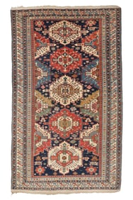 Fine Zejwa Kuba Rug, Caucasus, Ca. 1875, 4'6'' x 7'7''