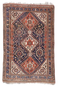 Gashgai Shishbluki Main Rug, Persia, Ca. 1900, 5'5'' x 8'3''