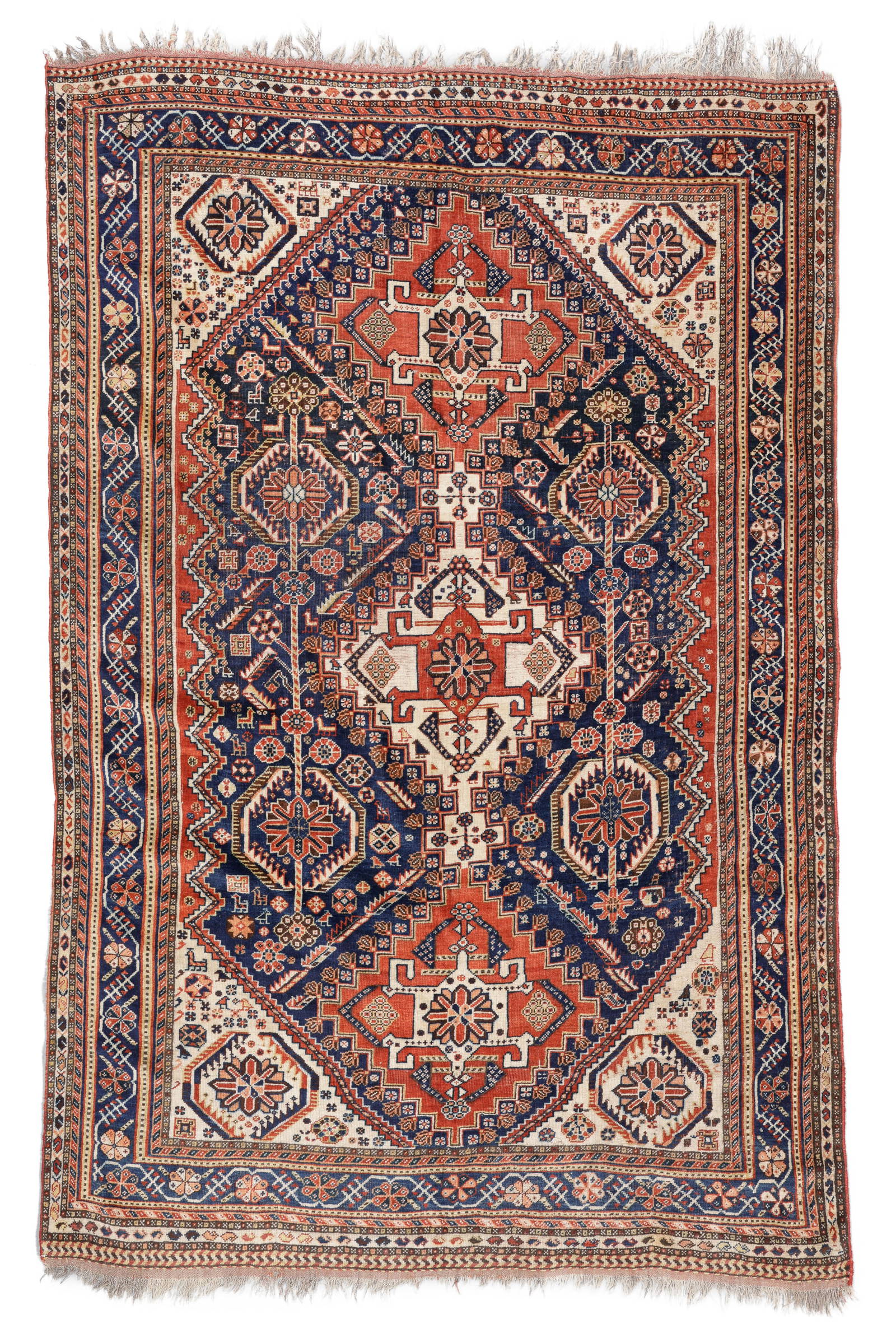 Gashgai Shishbluki Main Rug, Persia, Ca. 1900, 5'5'' x 8'3''