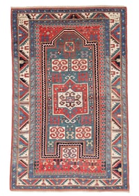 Kazak Prayer Rug, Caucasus, Ca. 1875, 3'3'' x 5'2''
