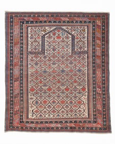 Fine Shirvan Prayer Rug, Caucasus, Ca. 1875, 4'2'' x 4'10''