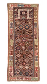 Akstafa Prayer Rug, Caucasus, Ca. 1875, 2'6'' x 5'10''