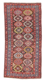 Memling Gul Kazak Rug, Caucasus, Late 19th C., 4'0'' x 8'0''