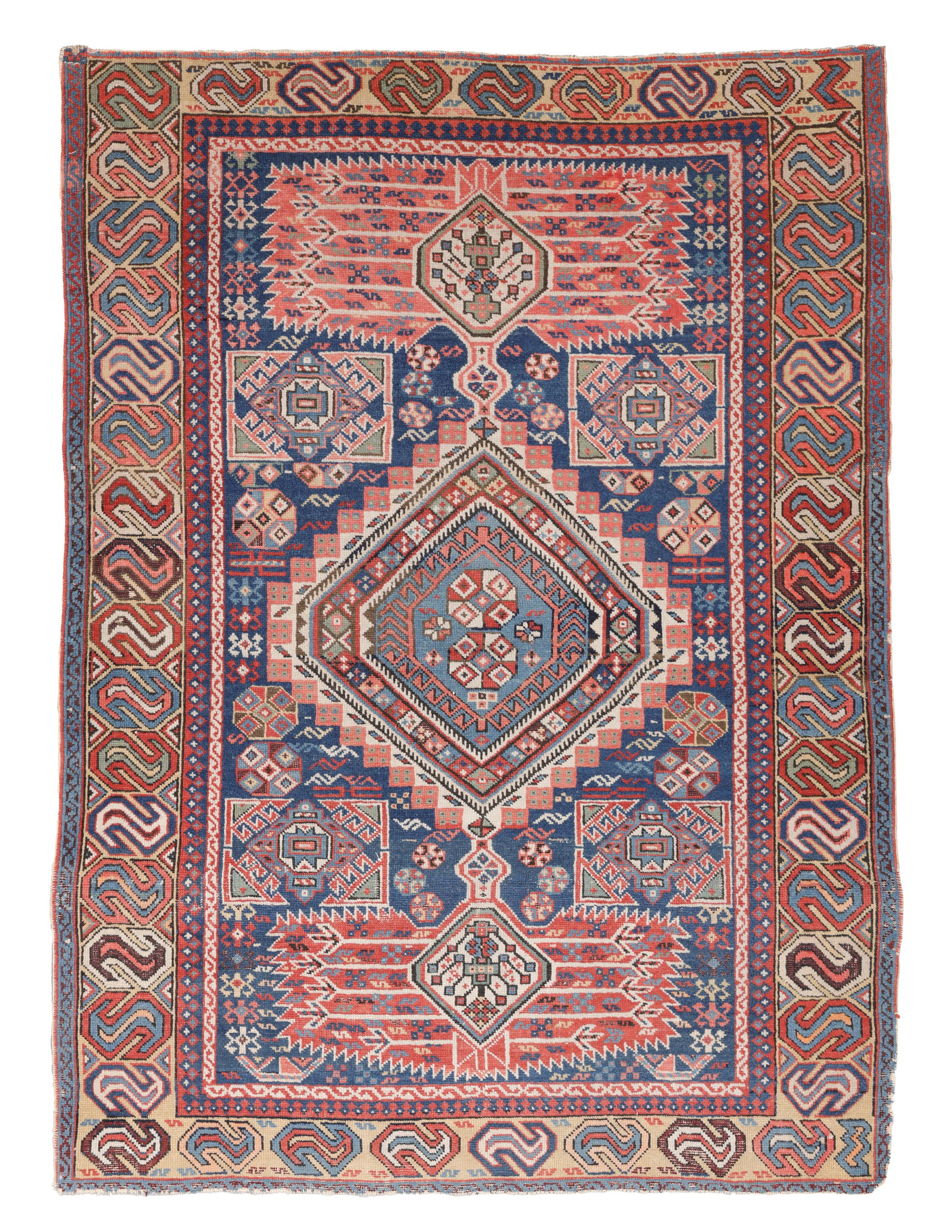 Shirvan Rug, Caucasus, Ca. 1880, 3'9'' x 5'2'' (1 of 5)
