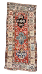 Kazak Rug, Caucasus, Ca. 1875, 3'10'' x 7'10''