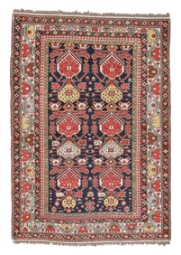 Shirvan Rug, Caucasus, Ca. 1875, 3'7'' x 5'1''