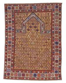 Shirvan Prayer Rug, Caucasus, Circa 1900, 4'7'' x 6'0''