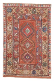 Milas Rug, Turkey, Ca. 1870, 4'3'' x 6'7''