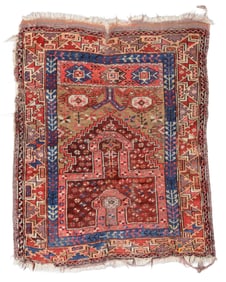 Konya Prayer Rug, Turkey, Mid 19th C., 3'5'' x 4'2''