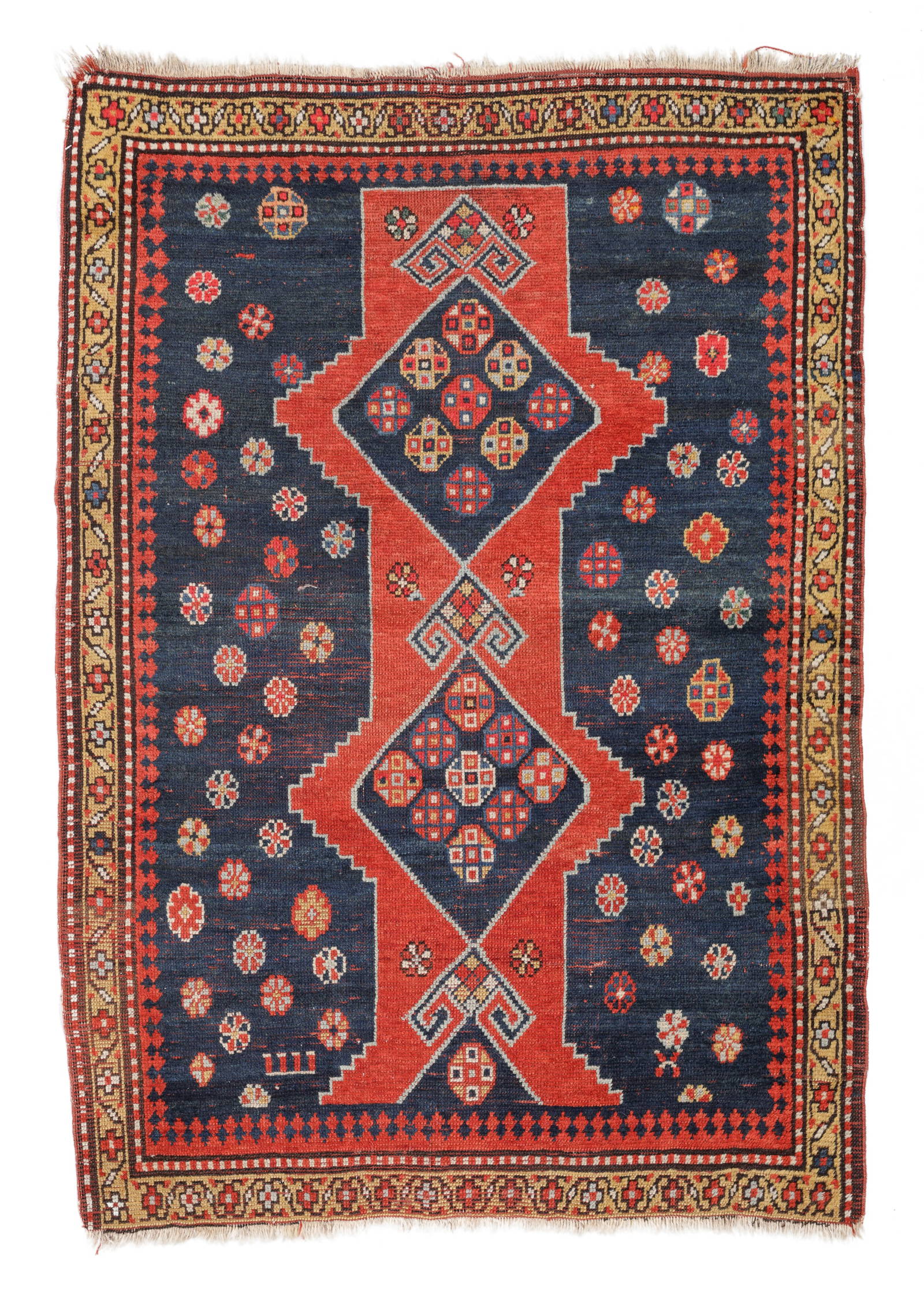 Kazak Rug, Caucasus, Early 20th C., 3'5'' x 4'10''