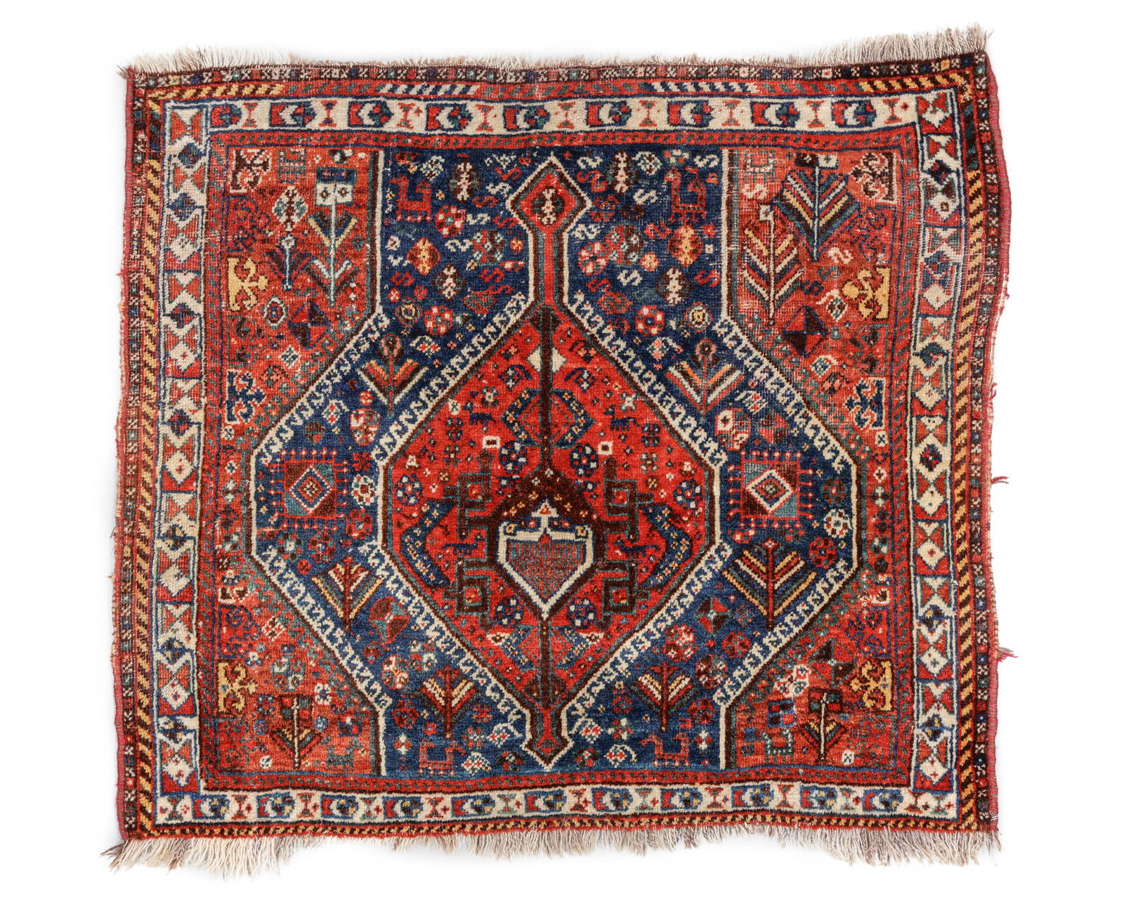 Khamseh Rug, Persia, Ca. 1920, 3'7'' x 3'2''