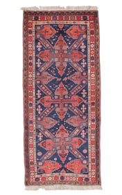 Kazak Rug, Caucasus, Early/Mid 20th C., 4'11'' x 11'4''