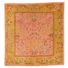 Oushak Rug, Turkey, Ca. 1900, 6'7'' x 6'10''