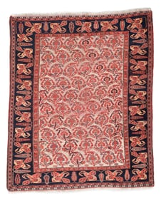 Afshar Boteh Pattern Rug, Persia, Ca. 1875, 4'2'' x 5'0''