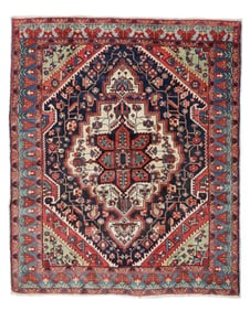 Bakhtiari Rug, Persia, Ca. 1930's/40's, 5'7'' x 6'9''
