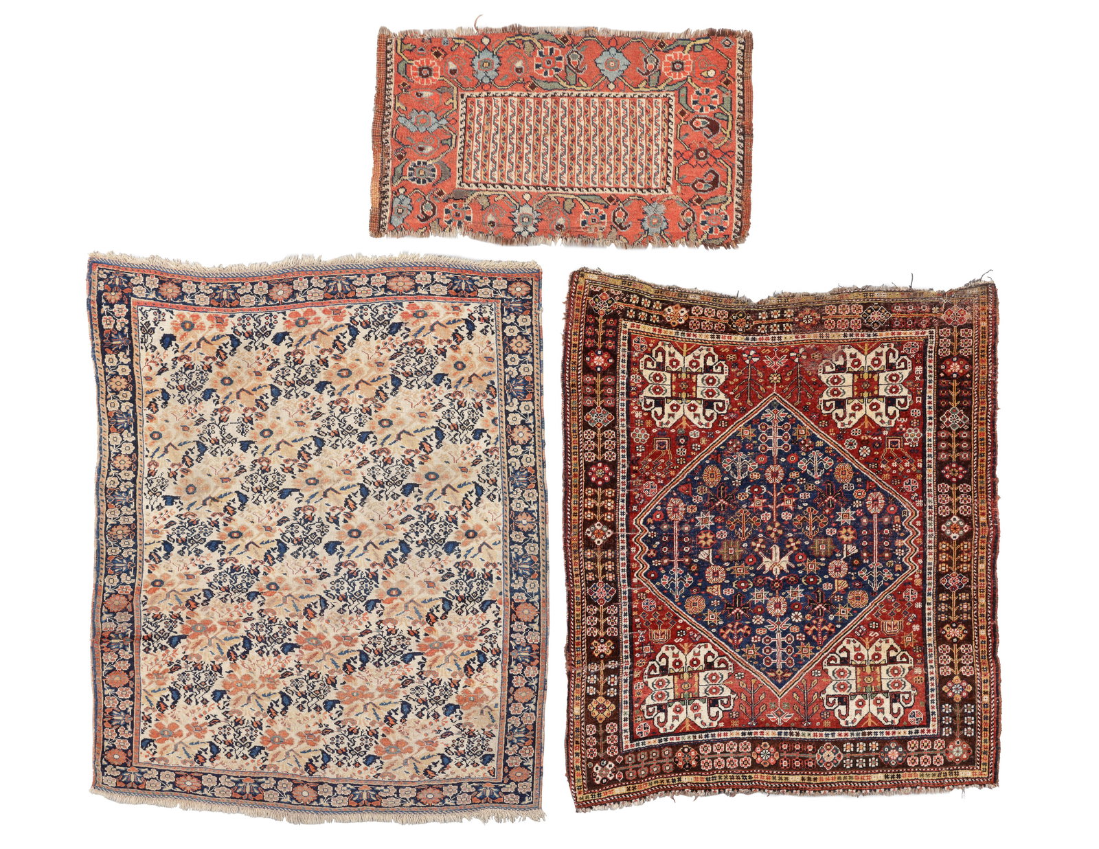 3 Antique SW Persian Rugs, Late 19th/Early 20th C (1 of 5)