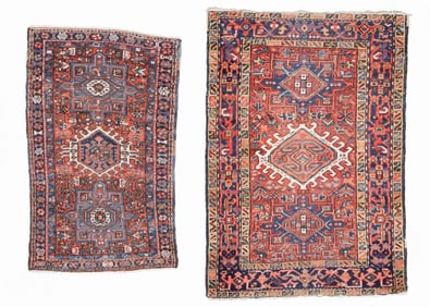 2 Karadja Small Rugs, Persia, Ca. 1930's/40's
