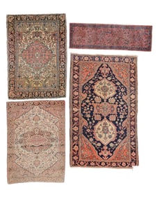 4 Antique Persian Estate Rugs