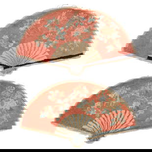 Pair of Unusual Fan Form Chinese Art Deco Rugs, Ca. 1930, 3'2'' x 1'10'': Pair of Unusual Fan Form Chinese Art Deco Rugs, Ca. 1930, 3'2'' x 1'10'' (97 x 56 cm). Weight: 5 lbs. Material: wool pile, cotton warp, cotton weft.