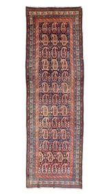 West Persian Kurd Rug, Ca. 1900, 3'11'' x 12'6''