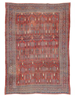 Bidjar Tree of Life Rug, Persia, Late 19th C., 9'1'' x 12'9'': Bidjar Rug, Persia, Late 19th C., 9'1'' x 12'9'' (277 x 389 cm). Weight: 64 lbs. Material: wool pile, wool warp, wool weft. Pennsylvania estate.