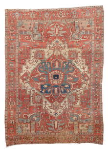 Serapi Rug, Persia, Ca. 1880, 8'3'' x 11'5'': Serapi Rug, Persia, Ca. 1880, 8'3'' x 11'5'' (251 x 348 cm). Weight: 46 lbs. Material: wool pile, cotton warp, cotton weft.
