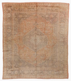 Mansion Size Oushak Rug, Turkey, Ca. 1900, 16'10'' x 19'6''