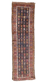 NW Persian Kurd Rug, Late 19th C., 3'5'' x 11'7''