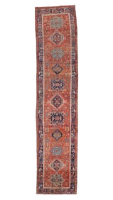 Karadja Rug, Persia, Ca. 1900, 3'11'' x 17'11''