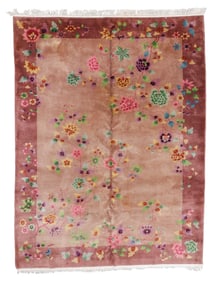 Chinese Art Deco Rug, Ca. 1930's/40's, 8'9'' x 11'6''