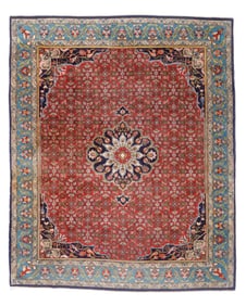 Indo Persian Bidjar Rug, India, Mid 20th C., 8'0'' x 9'7''