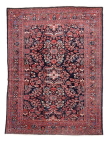 Blue Lilihan Rug, Persia, Ca. 1930's/40's, 6'2'' x 8'2''