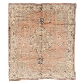 Oushak Rug, Turkey, Ca. 1910, 8'6'' x 9'4''