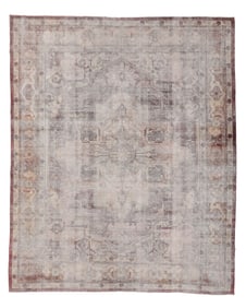 Super Shabby Chic Agra Rug, India, Late 19th C., 11'8'' x 14'3''