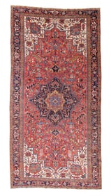 Mansion-Size Heriz Rug, Persia, Ca. 1920, 9'2'' x 18'7''