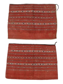 Pair of Flatwoven Yomud Chuvals, Turkmenistan, Ca. 1900