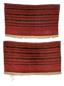 Pair of Yomud Mixed Weave Chuvals, Turkmenistan, Ca. 1875
