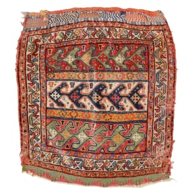 Gashgai Pile Bagface, Persia, Ca. 1900, 2'0'' x 2'0''