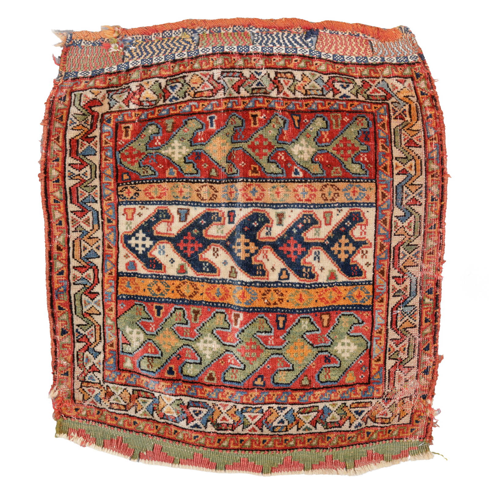 Gashgai Pile Bagface, Persia, Ca. 1900, 2'0'' x 2'0''