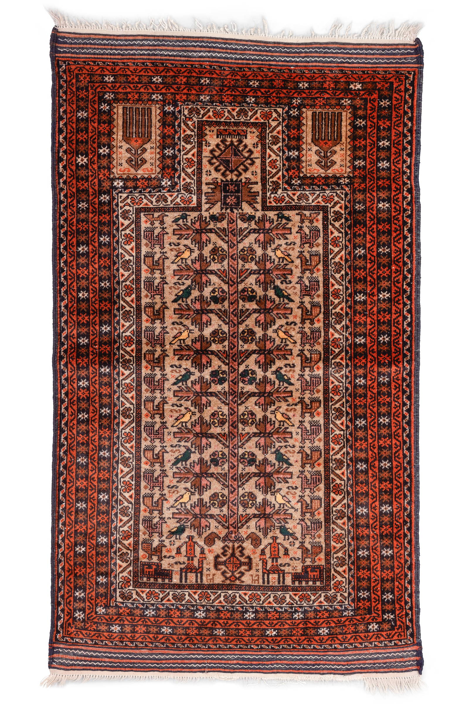 Baluch Prayer Rug, NE Persia, Early 20th C., 2'10'' x 5'0''