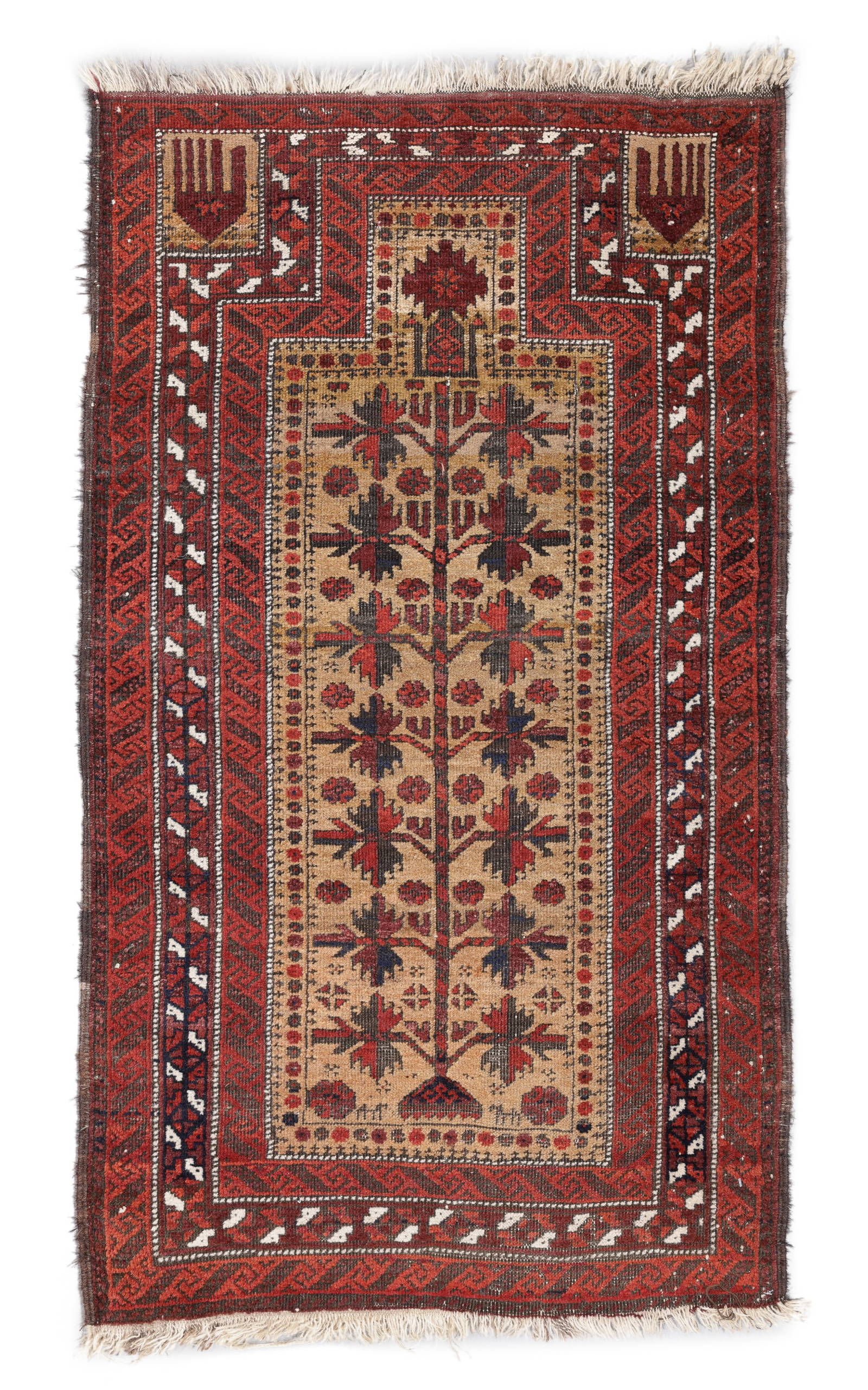 Baluch Prayer Rug, NE Persia, Ca. 1910, 2'6'' x 4'3''