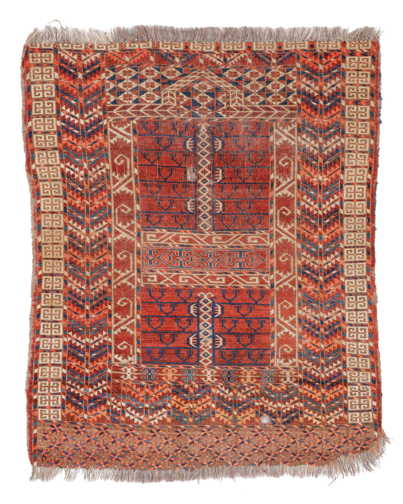 Tekke Ensi Rug, Turkmenistan, Ca. 1875, 3'11'' x 4'8'' (1 of 5)