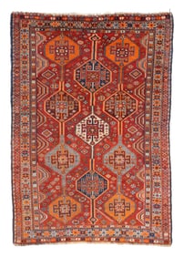 Lori Rug, Persia, Ca. 1930's/40's, 5'3'' x 7'7''