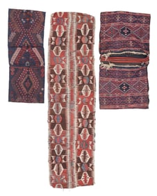 3 Anatolian Flatweaves, Turkey, Late 19th/Early 20th C.